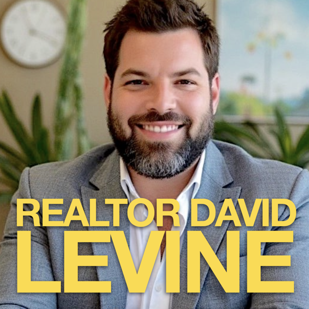 Realtor David Levine - Headshot with Text